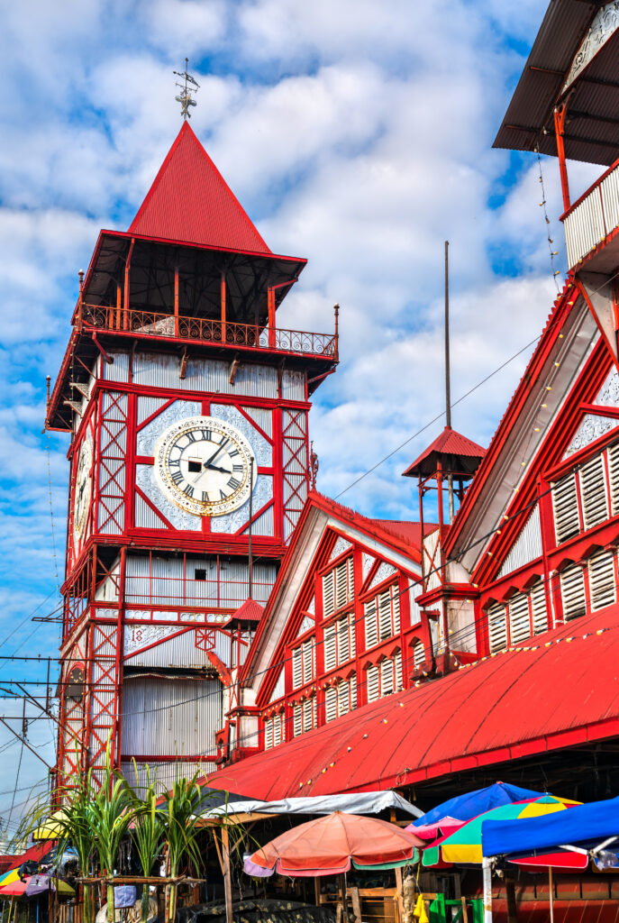 Stabroek Market, one of main attractions of Georgetown, the capital of Guyana, South America