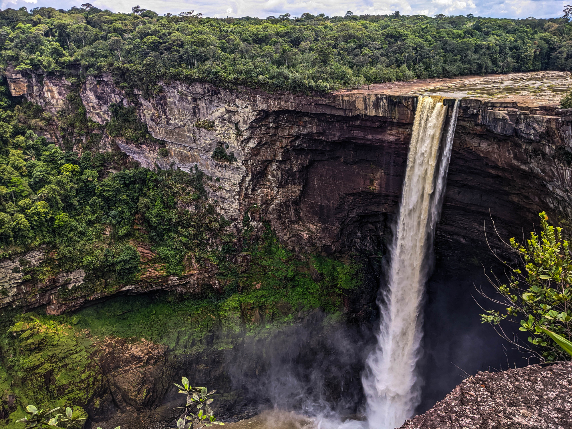 The plunge over the edge